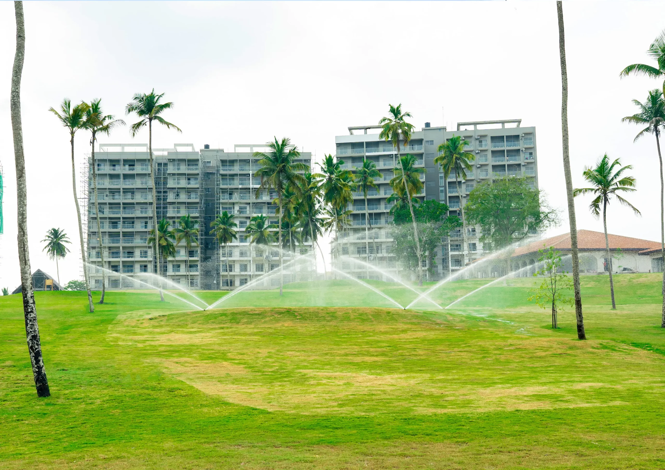 Canterbury Golf Ground fairways under irrigation